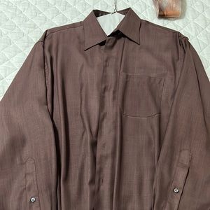 Dark plum in color shirt